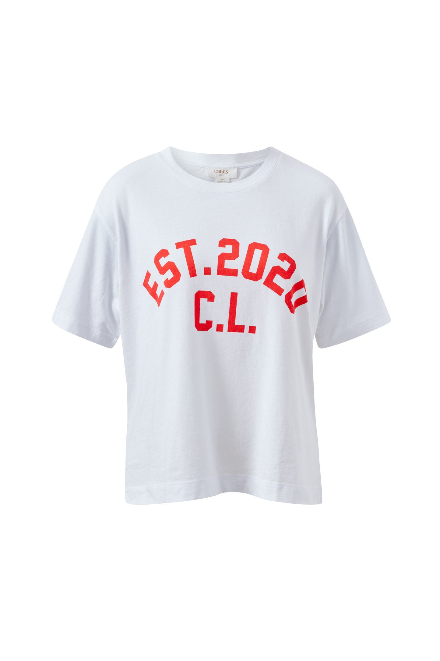 Stevie Slouchy Tee White Chili Est