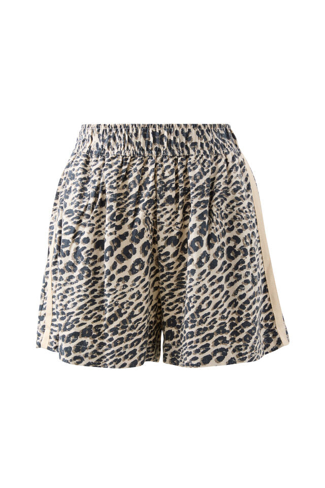 Mila Short Leopard Linen