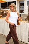 Tahlia Twist Strap Tank White