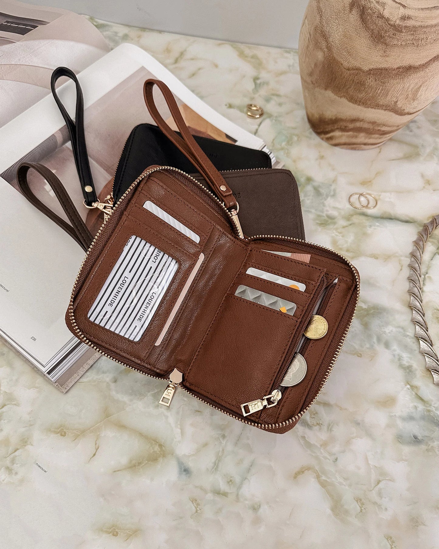 Eden Wallet - Saddle Chocolate