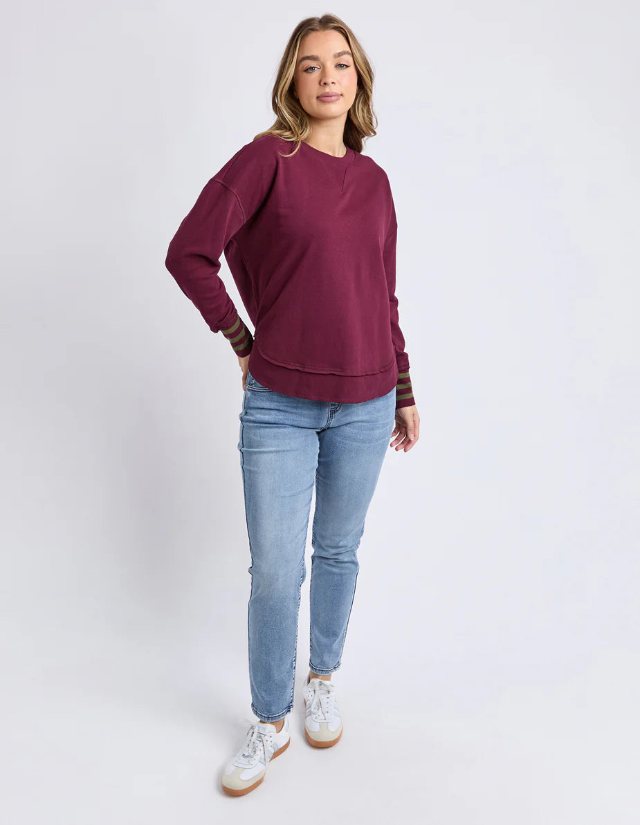 ALEX STRIPE CUFF CREW