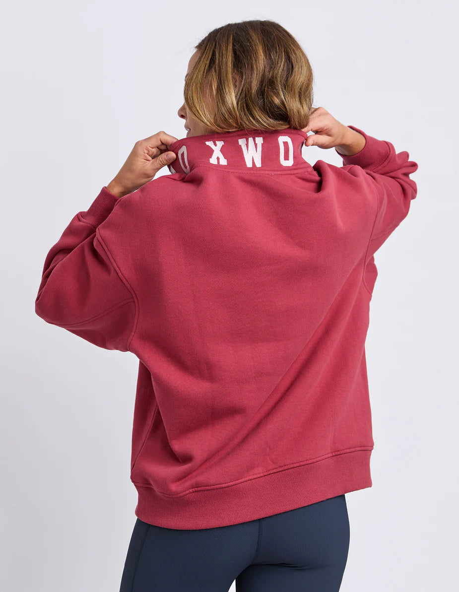 COLLEGE CONTRAST ZIP CREW