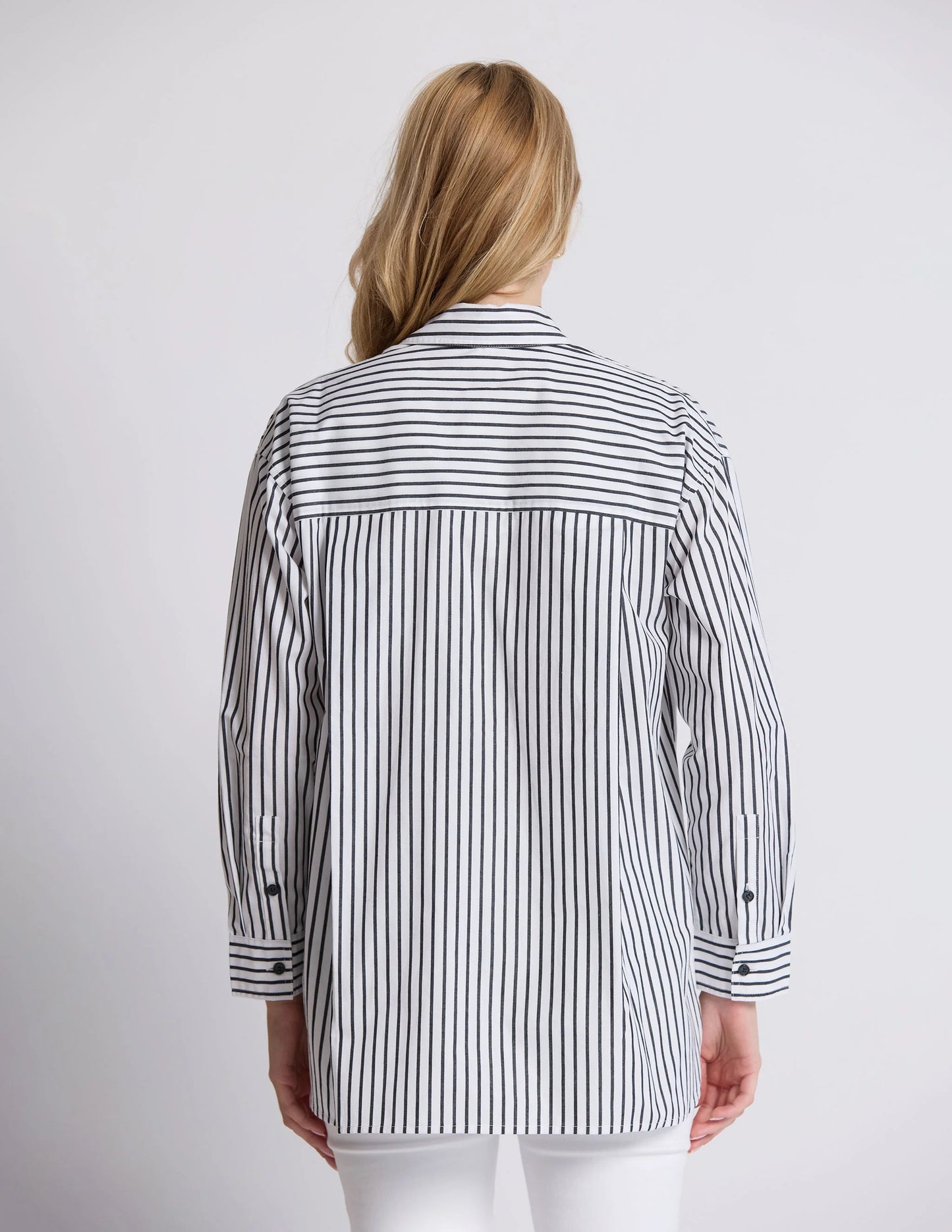 Estella Shirt - Black and White Stripe