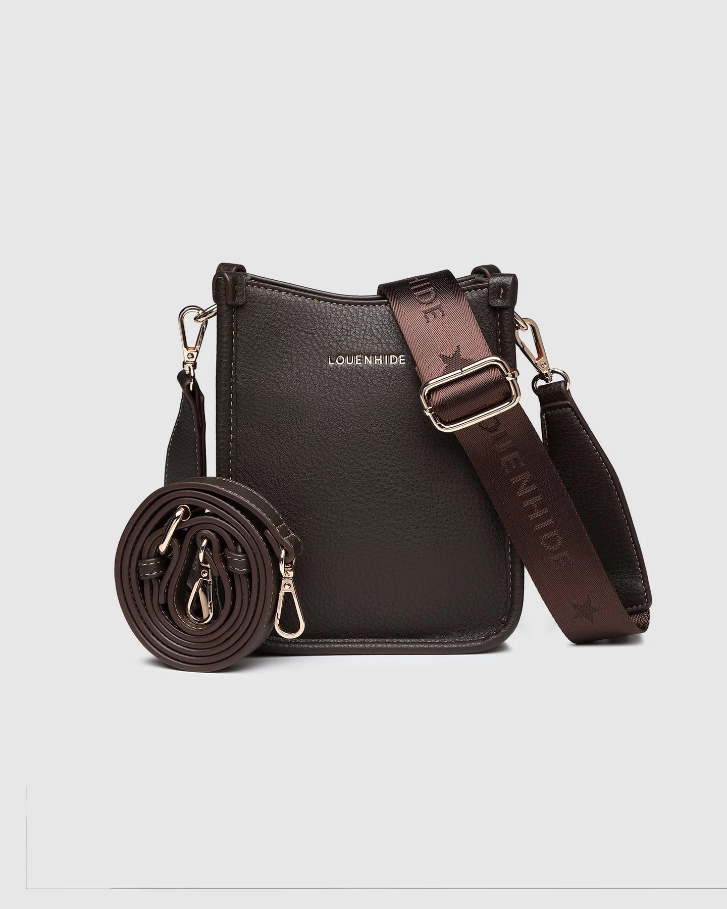 Parker Phone Crossbody Bag-Chocolate