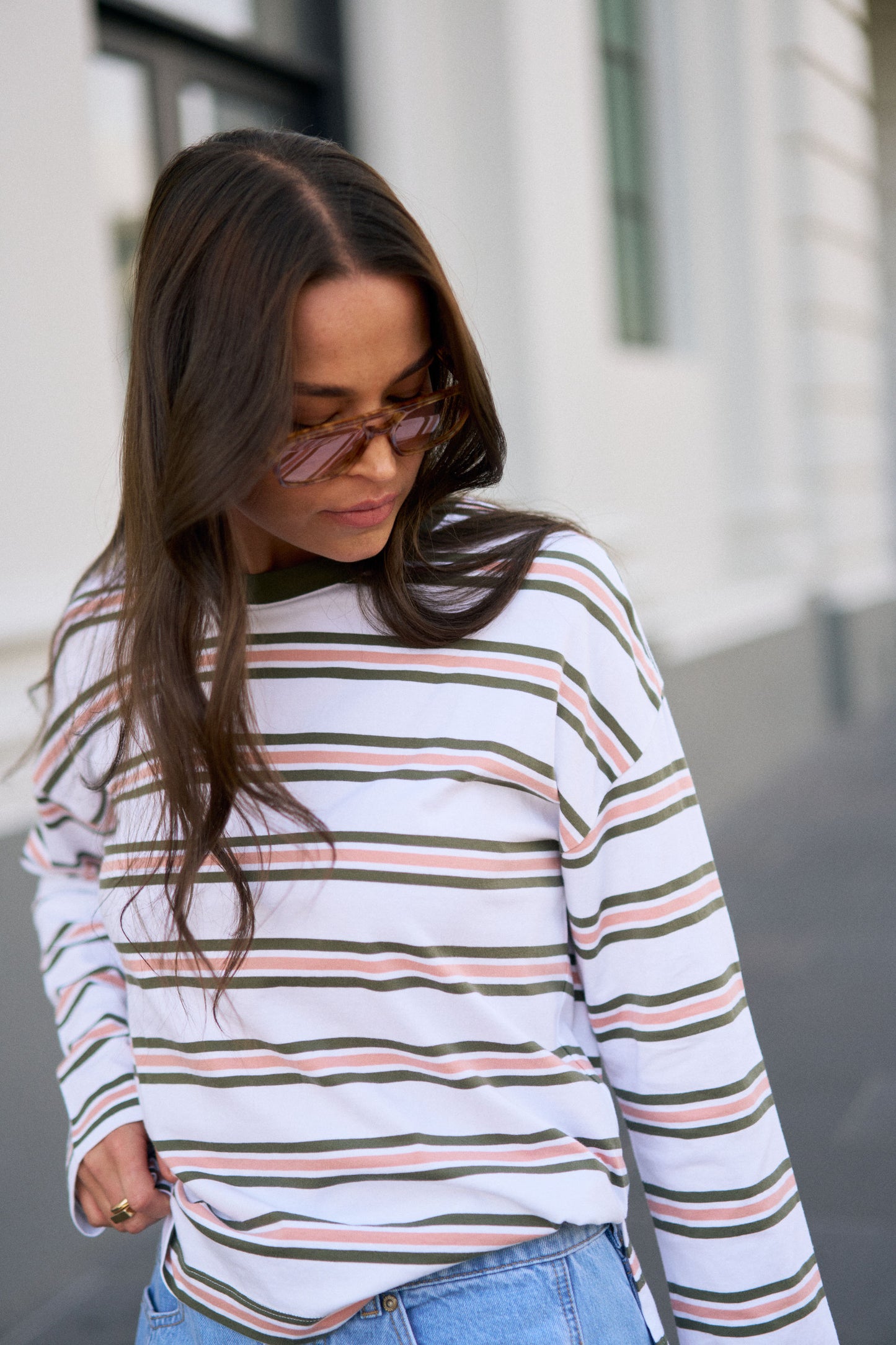 Scout Slouchy L/S Tee Oliver Stripe