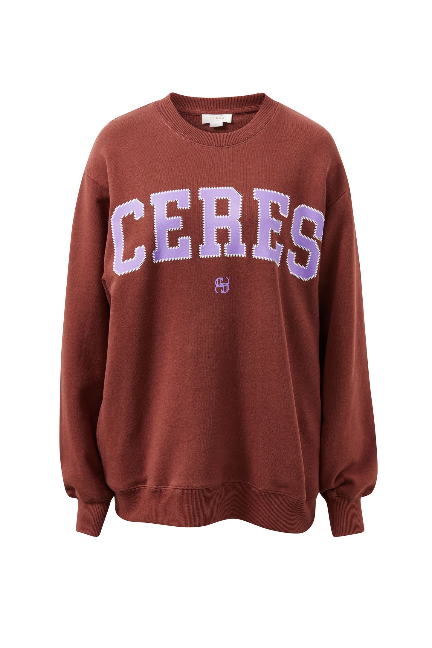 Isla Oversized Slouchy Crew Burnt Toffee