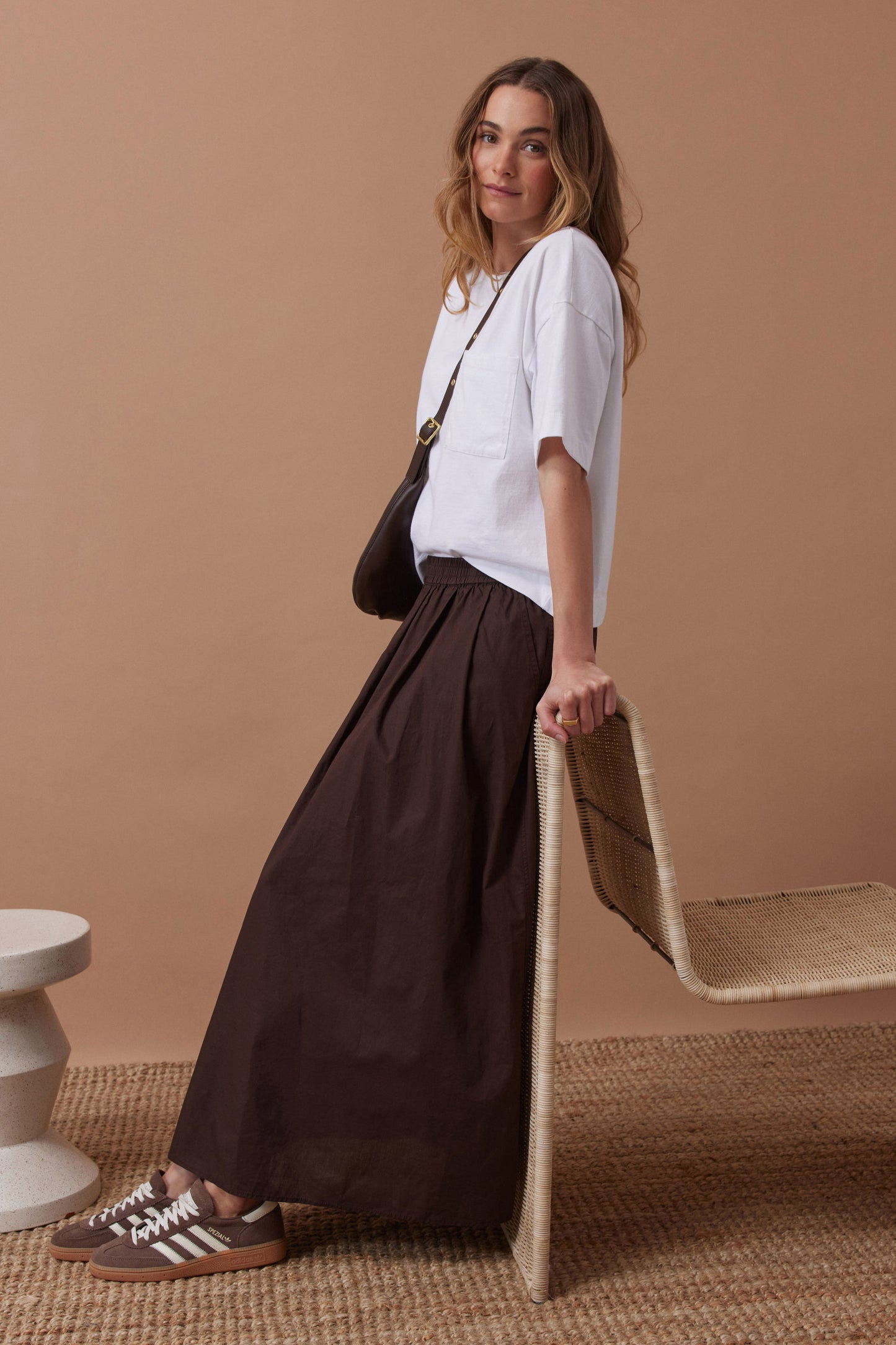 Florance Maxi Skirt Chocolate
