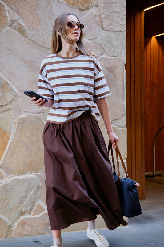 Florance Maxi Skirt Chocolate