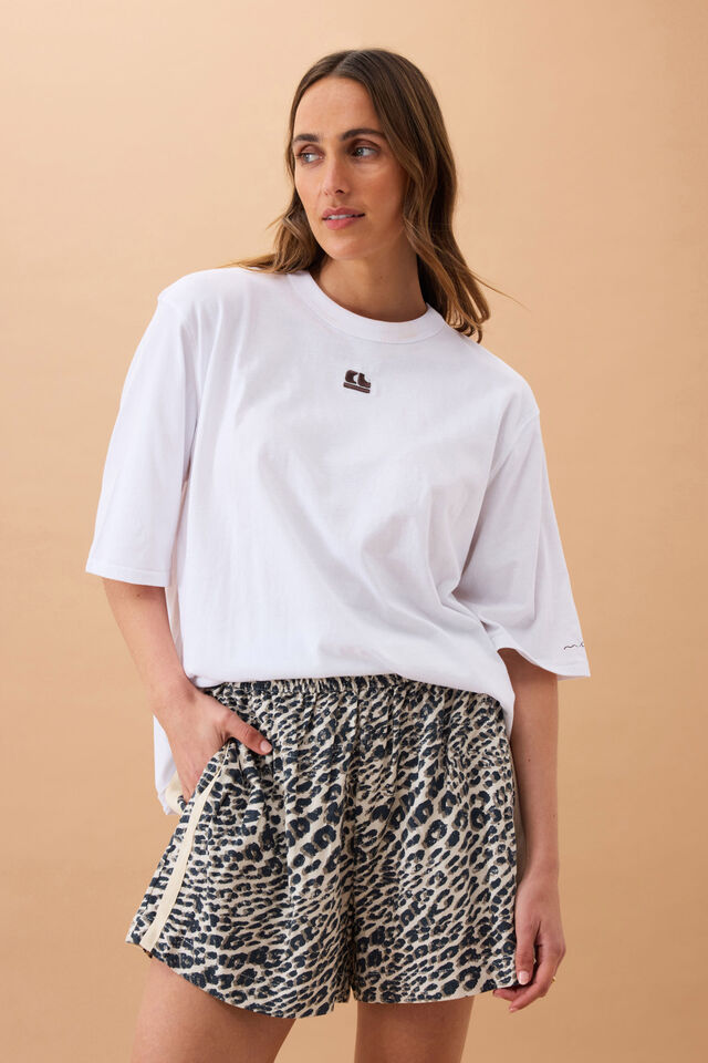 Mila Short Leopard Linen