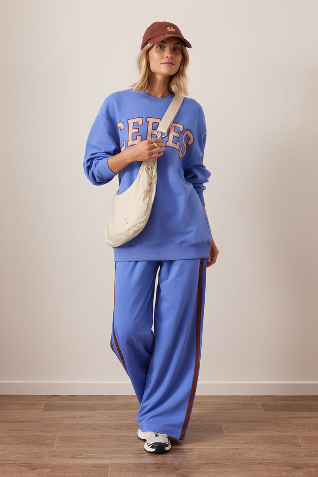Gigi Wide Leg Trackie Blue