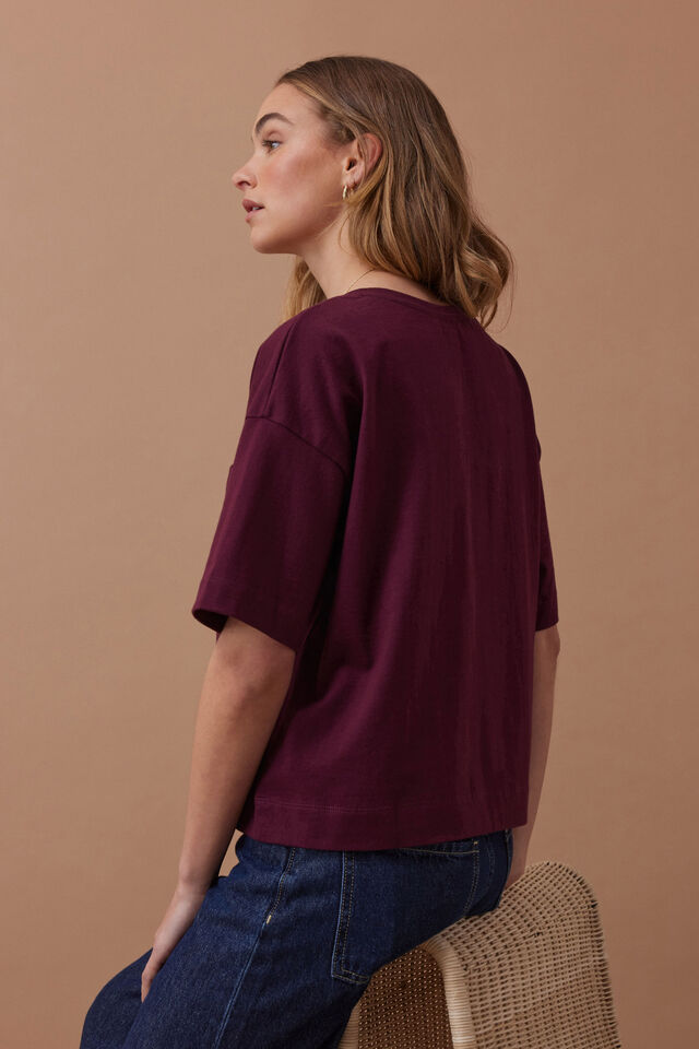 Boxy Pocket Tee Rasin