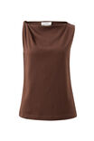 Tahlia Twist Strap Tank Choc