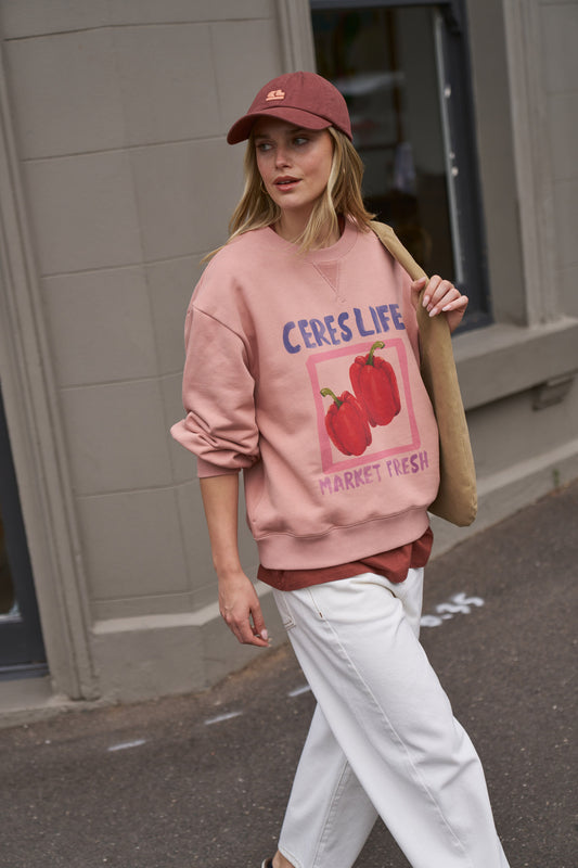 Romy Crew Pink Clay