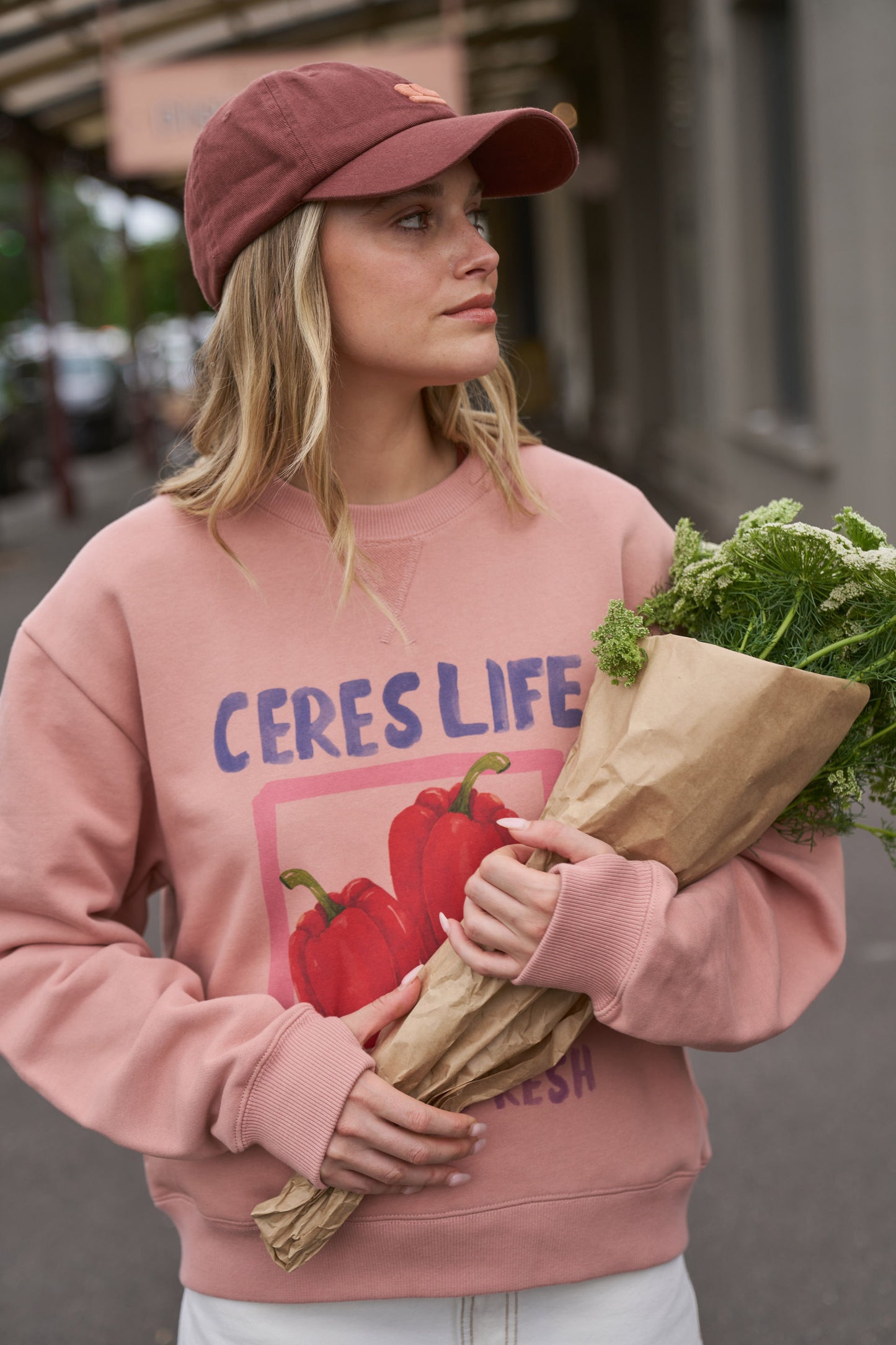 Romy Crew Pink Clay