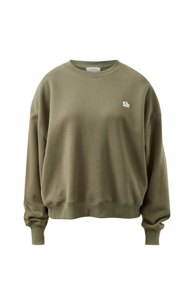 Quinn Slouchie Crew Olive