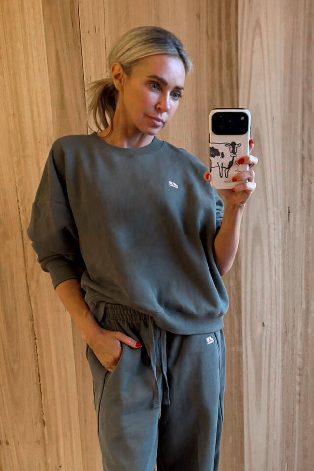 Quinn Slouchie Crew Olive