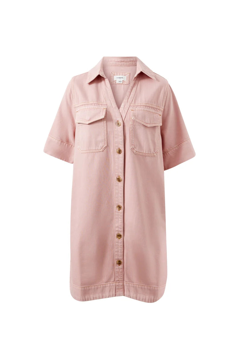 BONNIE RELAXED SHIRT DRESS BLOSSOM