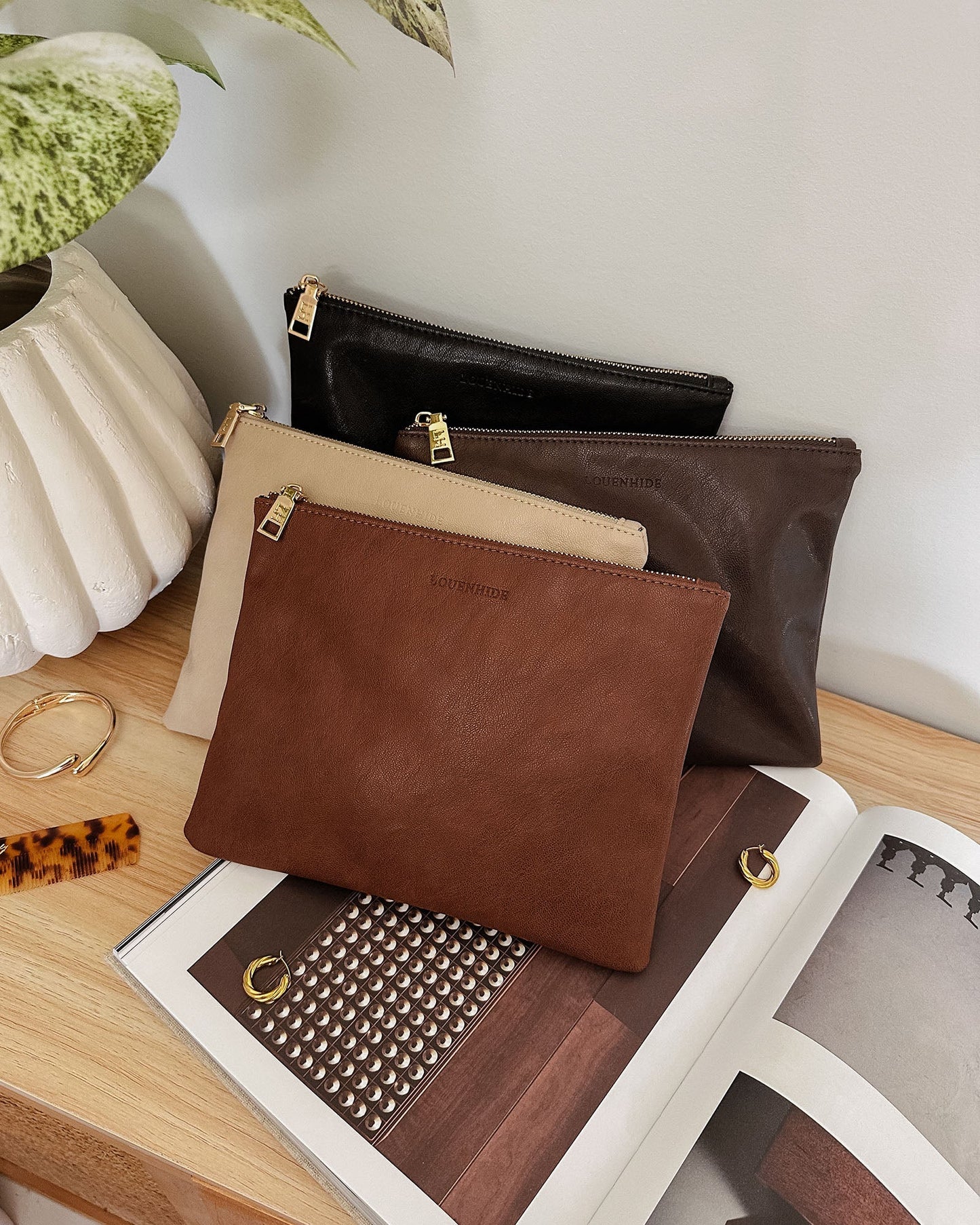 Louie Pouch - Saddle Cognac