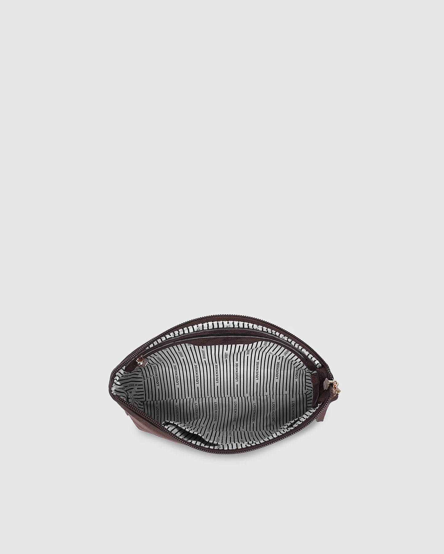 The Everyday Suedette Pouch - Chocolate