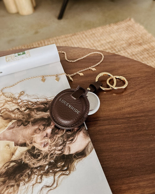 Opal Airtag Case - Chocolate
