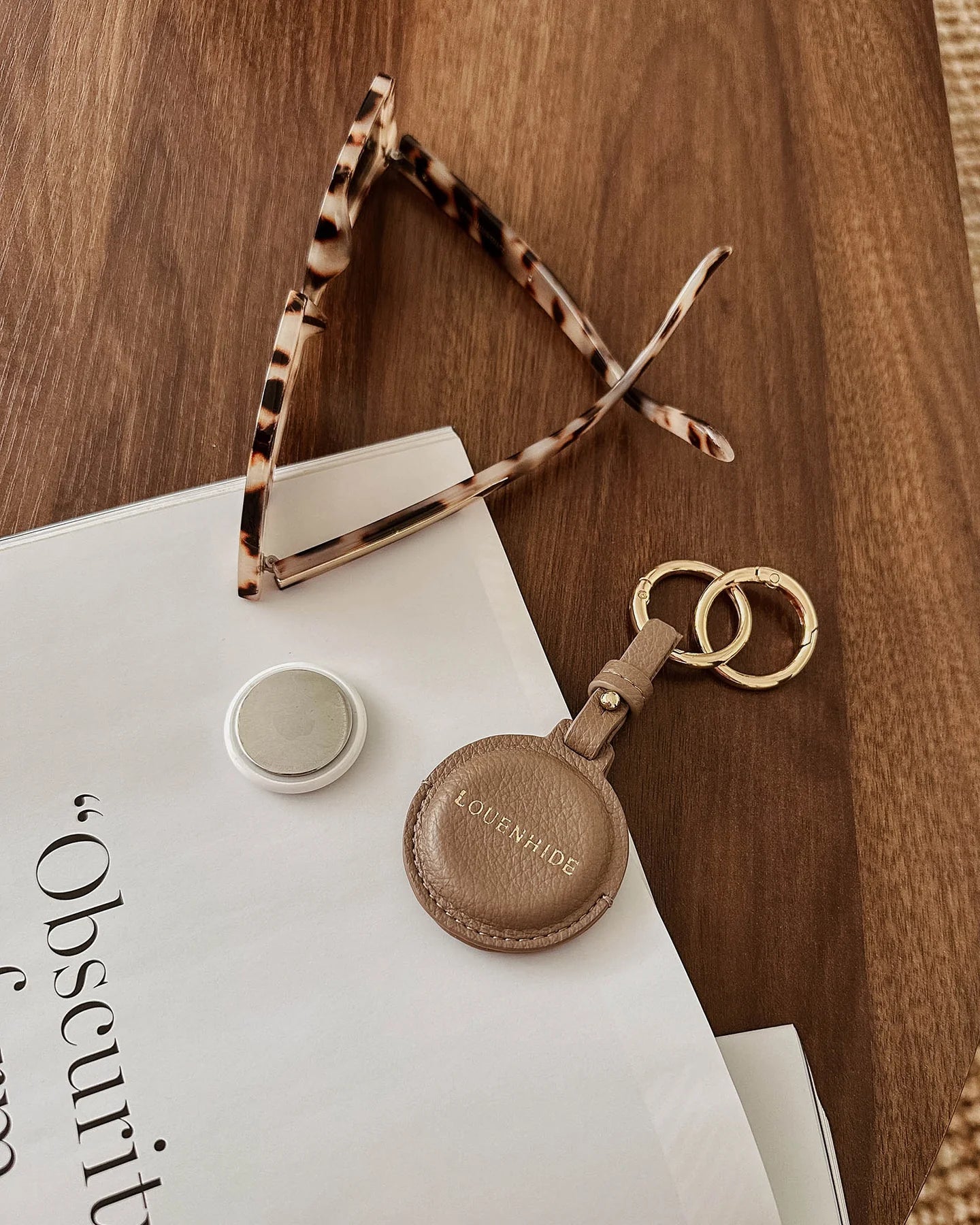 Opal Airtag Case - Mocha