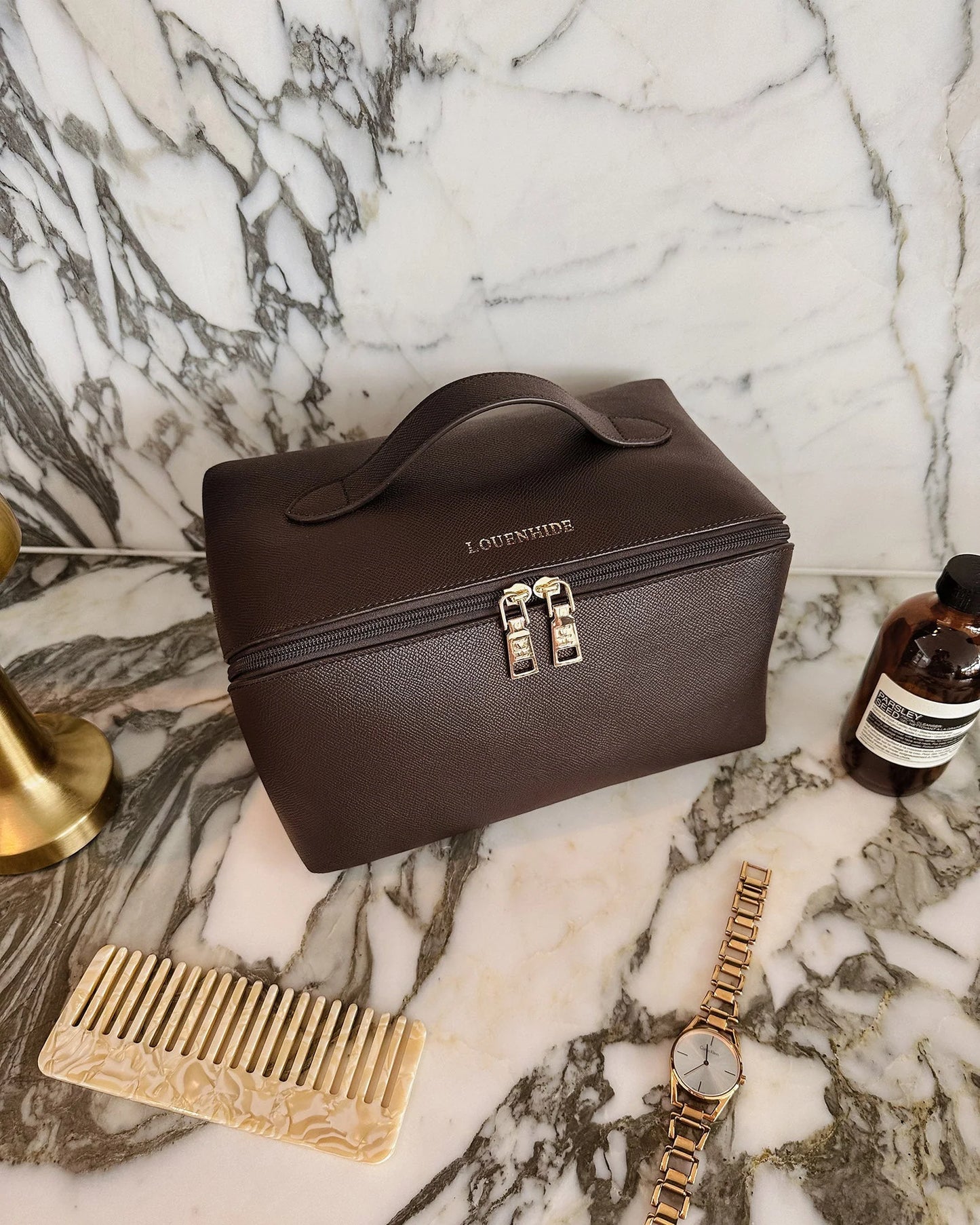 Orion Cosmetic Case - Chocolate