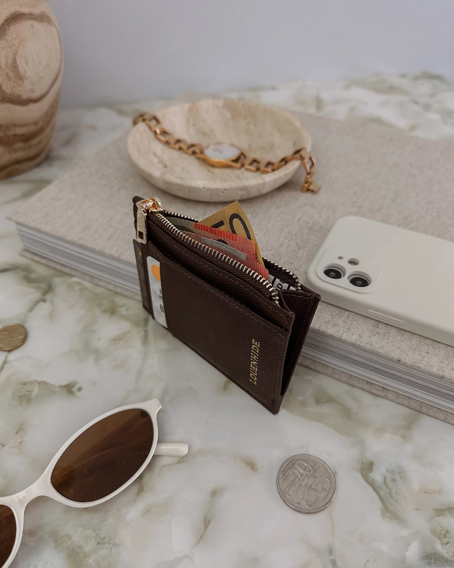 Cara Cardholder - Chocolate