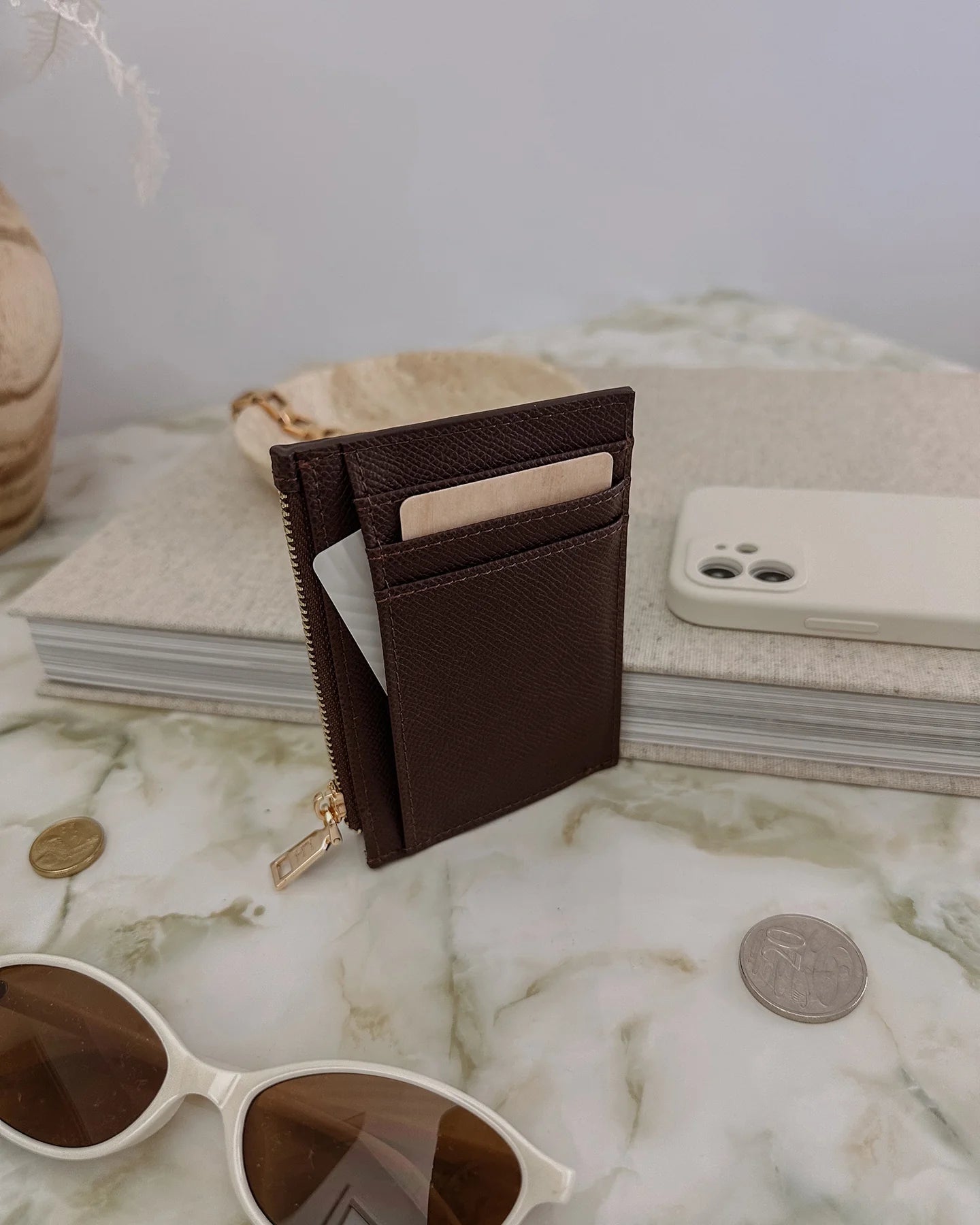 Cara Cardholder - Chocolate