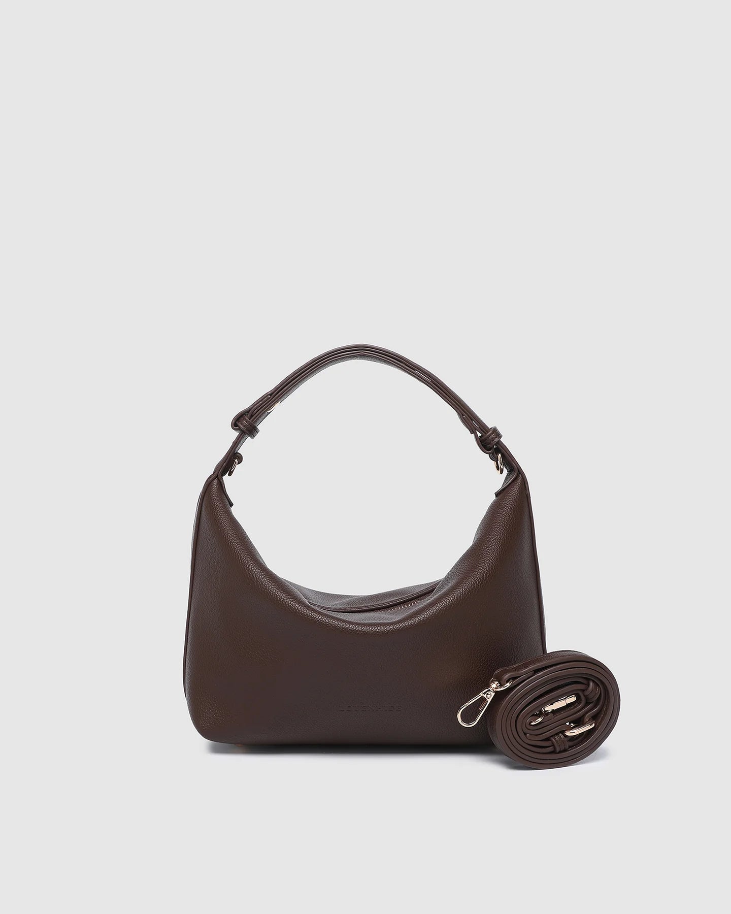 Madeline PU Shoulder Bag - Chocolate