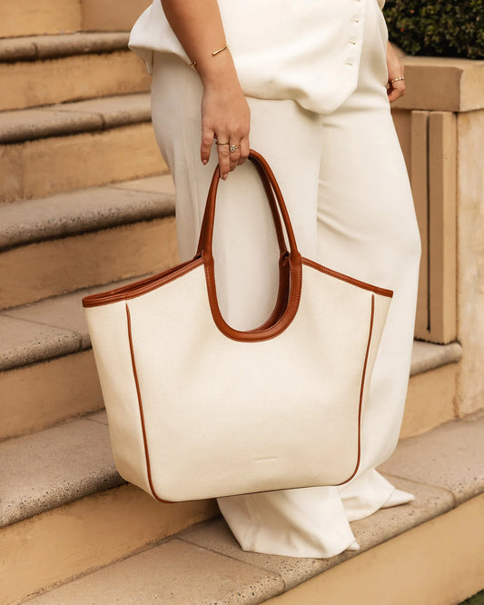 Alexandra Tote Bag - Canvas/Tan
