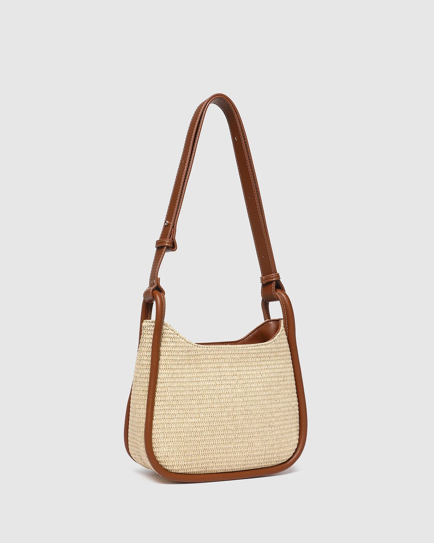 Clare Shoulder Bag - Raffia Tan