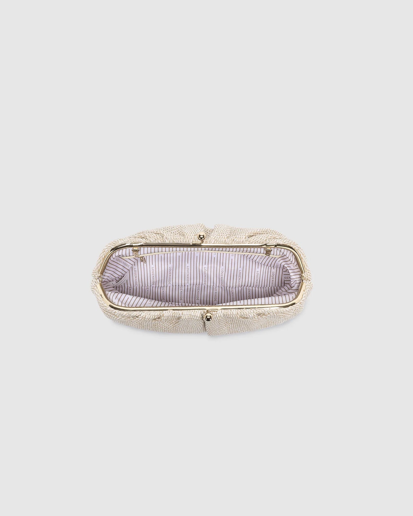 Goldie Clutch - Raffia Vanilla