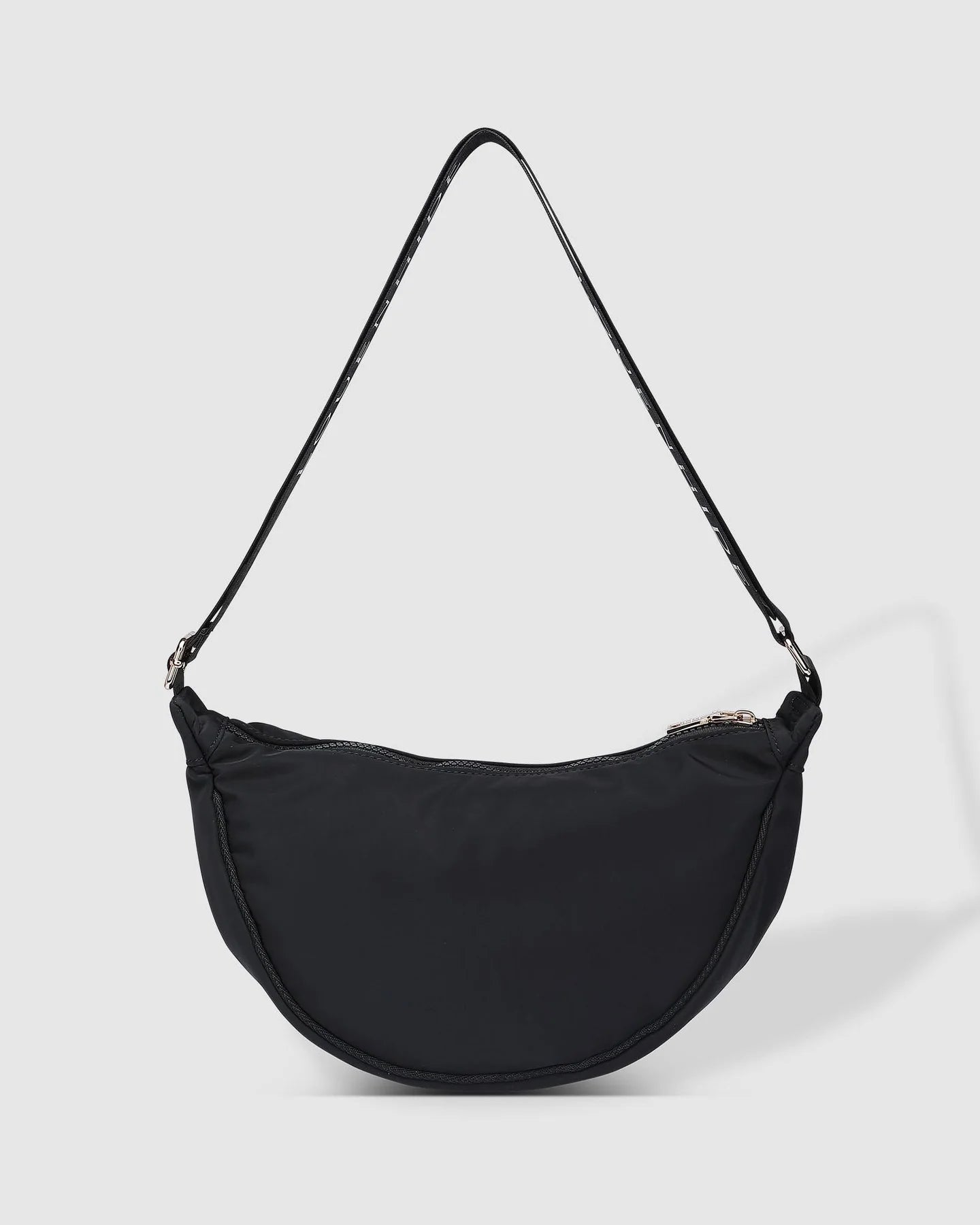 Sylvia Nylon Crossbody Bag - Black