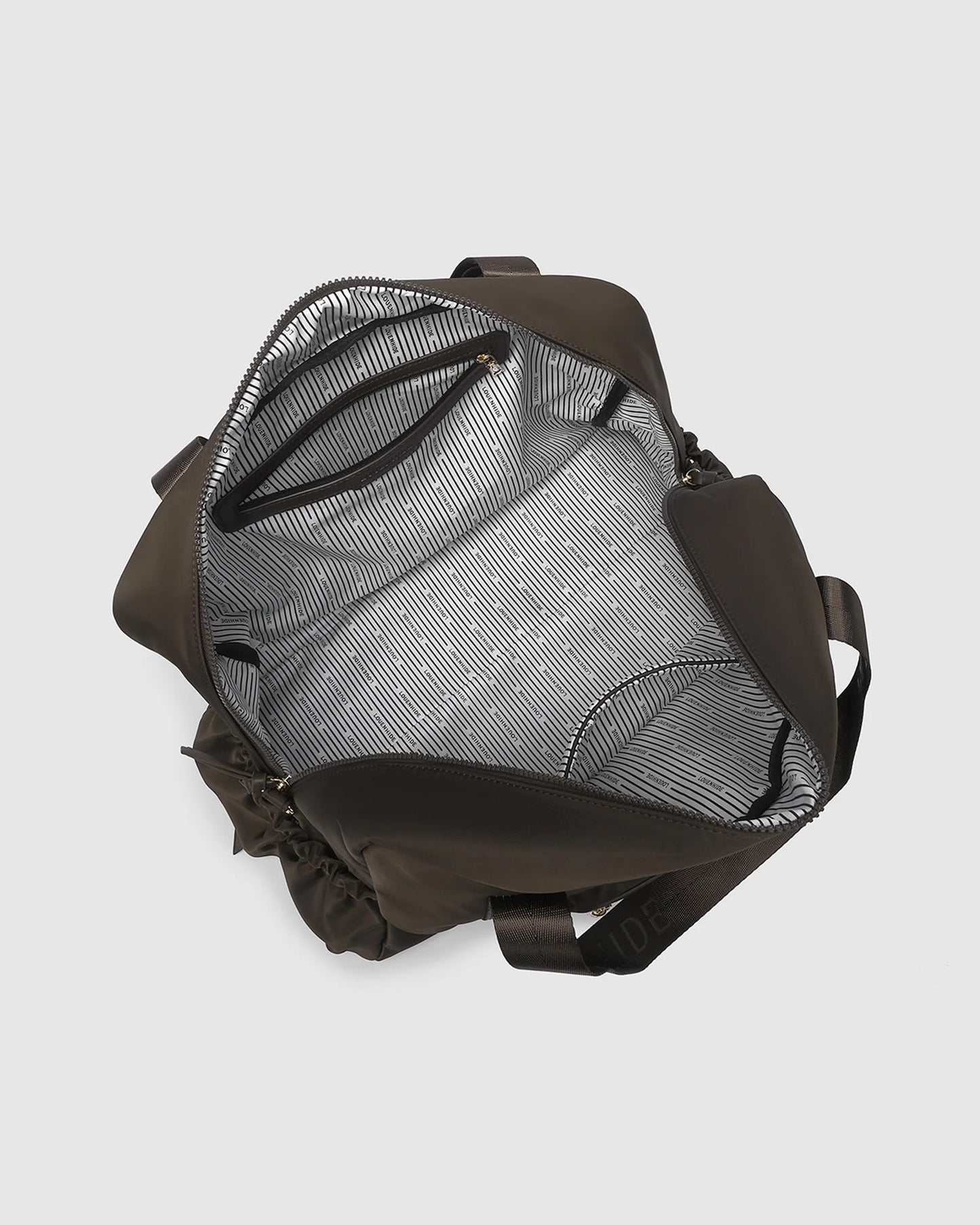 Jenn Nylon Travel Bag - Chocolate
