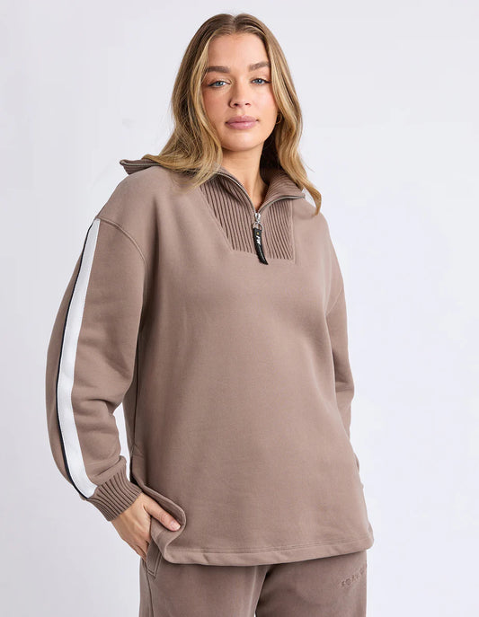 KNIT COLLAR CREW