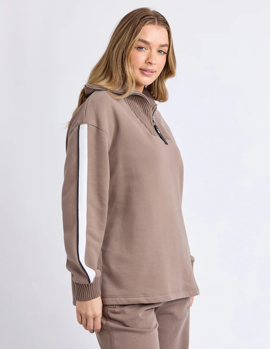 KNIT COLLAR CREW
