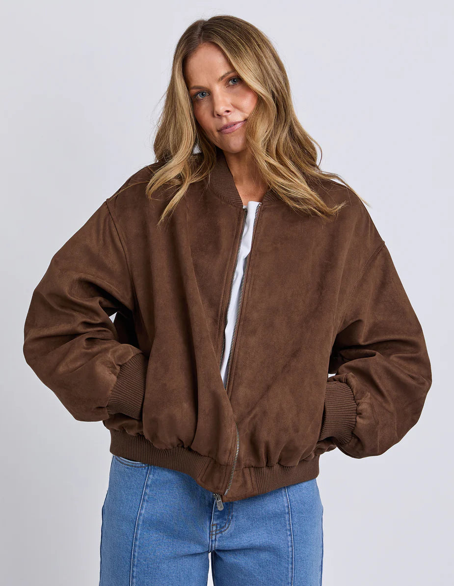 EVIE SUEDE BOMBER