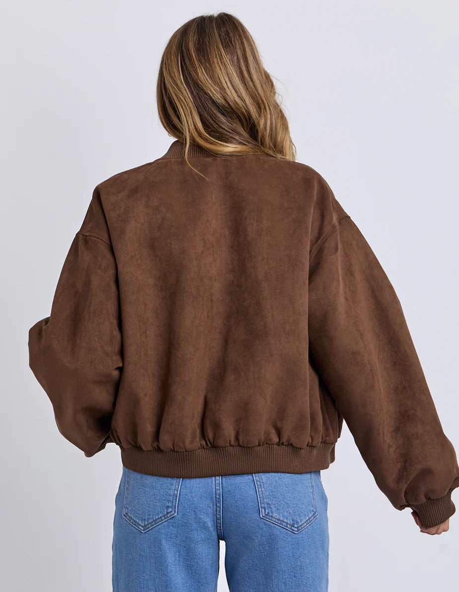 EVIE SUEDE BOMBER