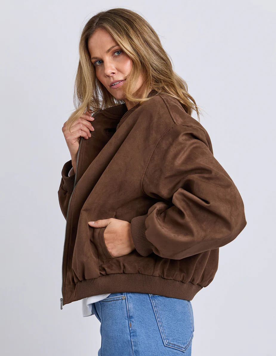 EVIE SUEDE BOMBER