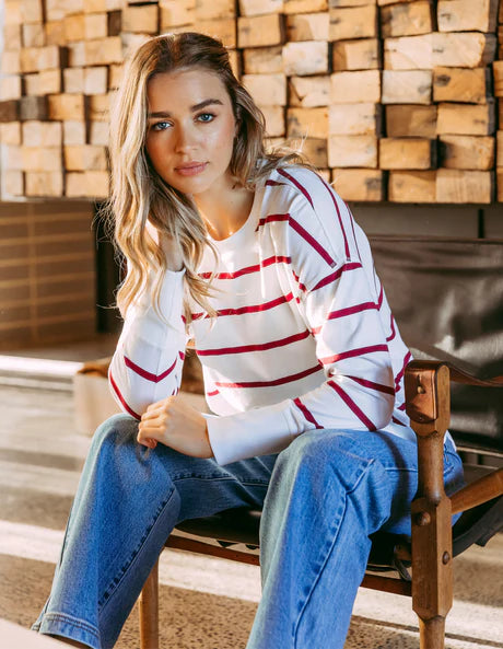 FW FARRAH STRIPE LONG SLEEVE