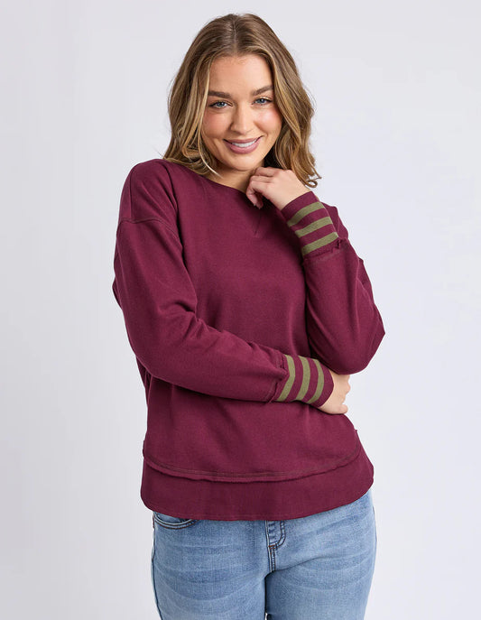 ALEX STRIPE CUFF CREW