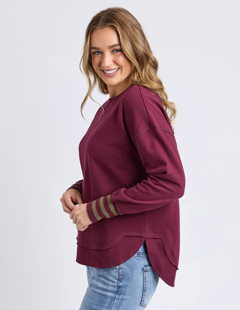 ALEX STRIPE CUFF CREW