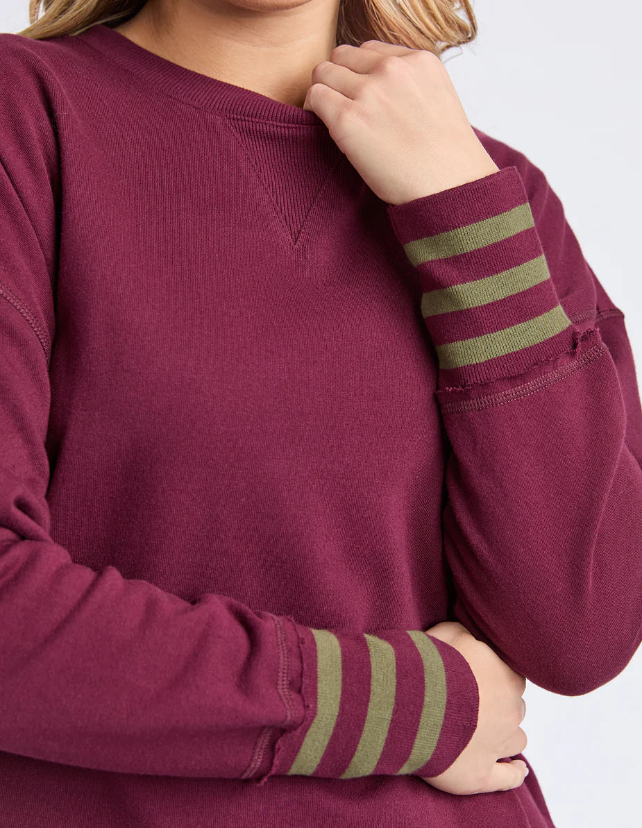ALEX STRIPE CUFF CREW