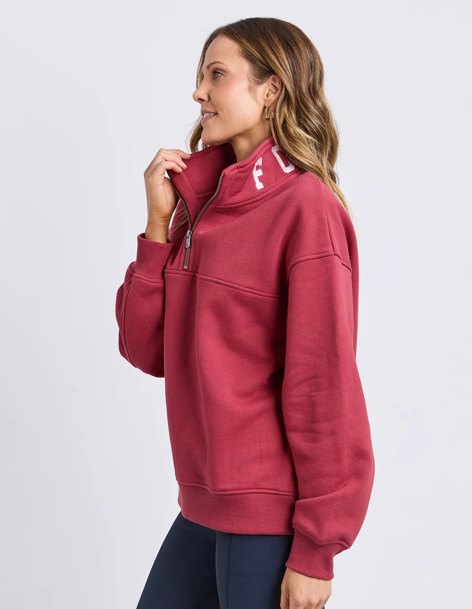 COLLEGE CONTRAST ZIP CREW