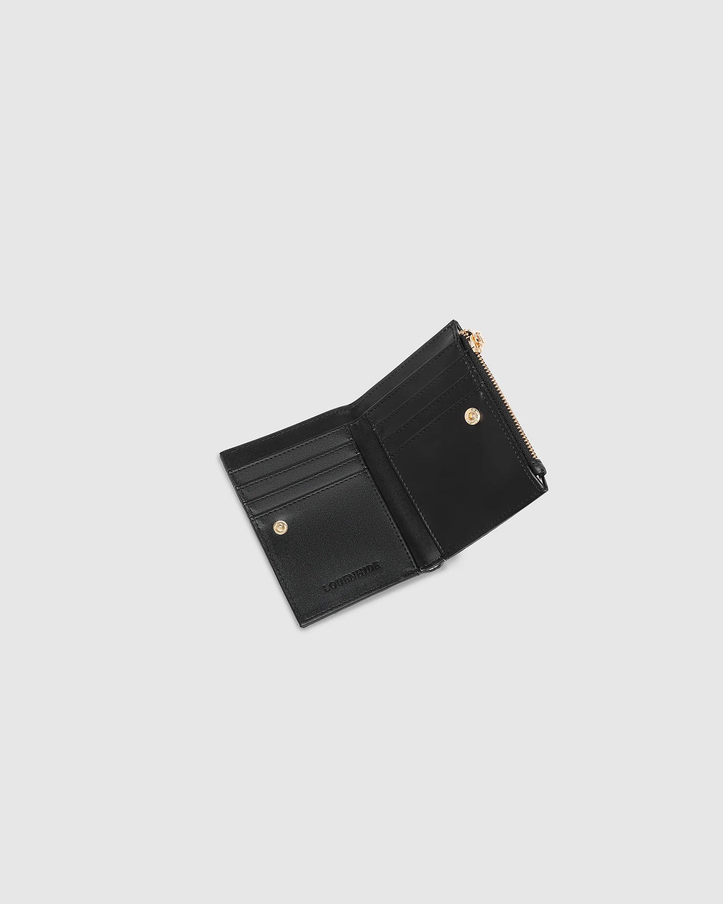 Lily Woven Wallet - Black