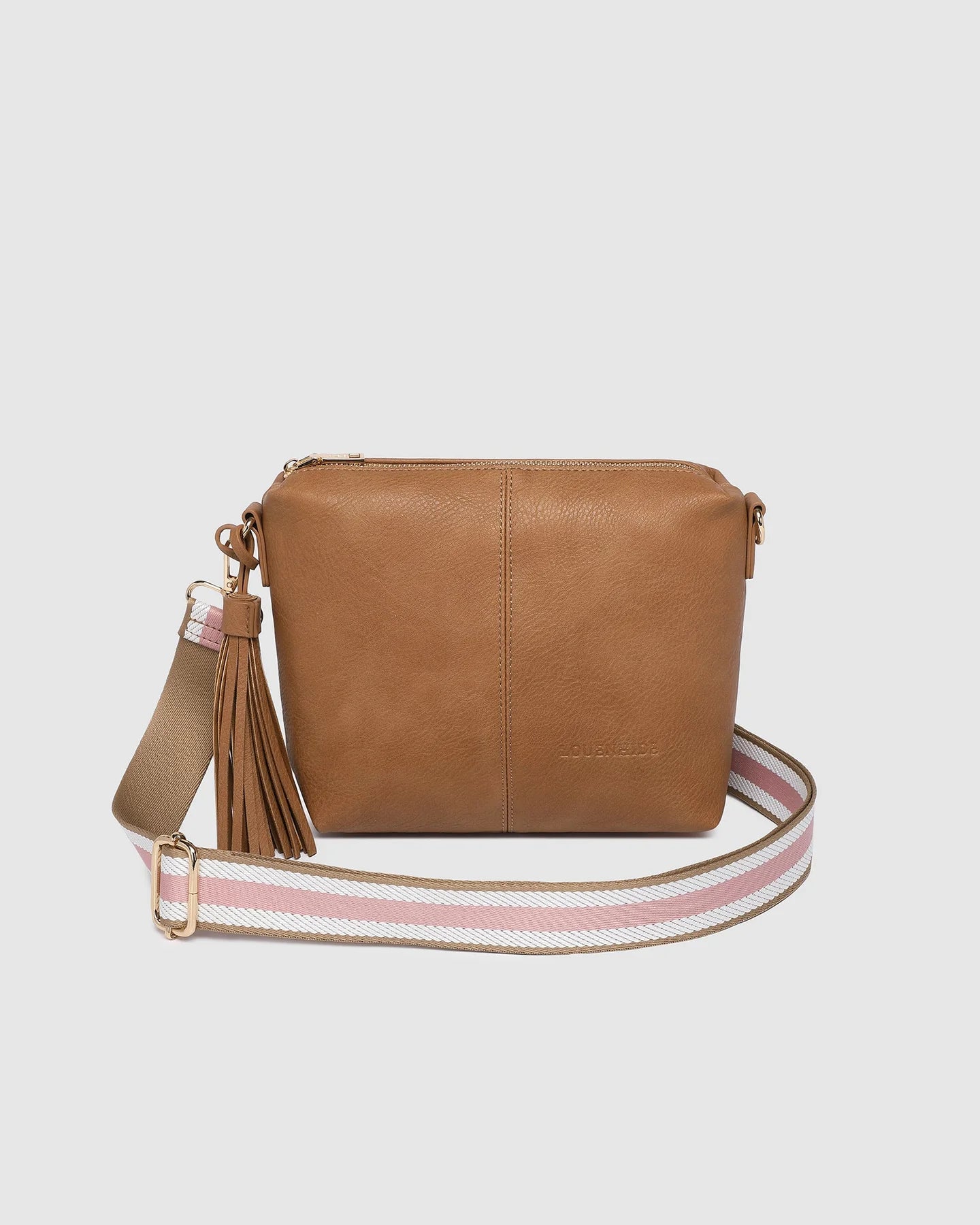 Kasey Stripe Crossbody Bag - Tan