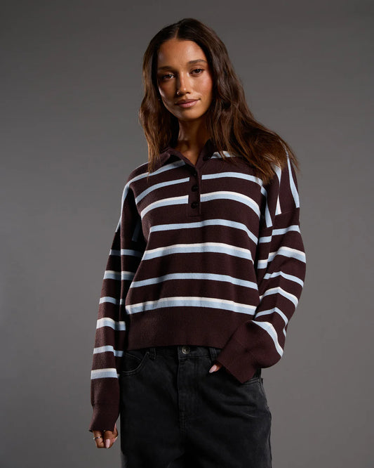 ANITA KNIT POLO TOP