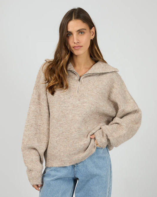 BONNI KNIT QUARTER ZIP JUMPER