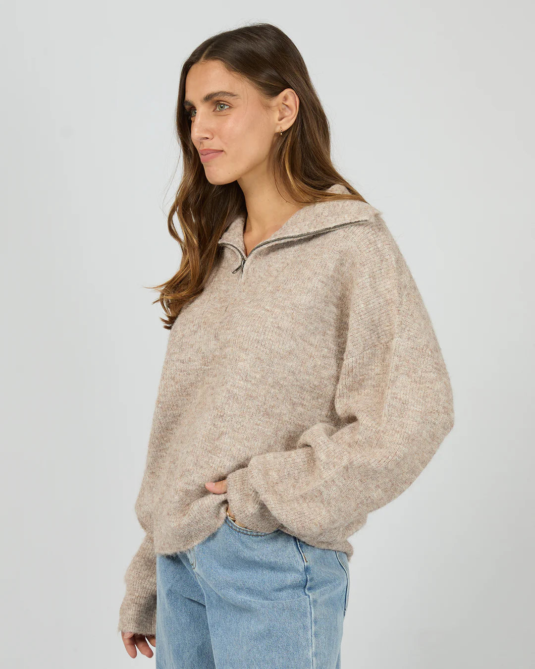 BONNI KNIT QUARTER ZIP JUMPER