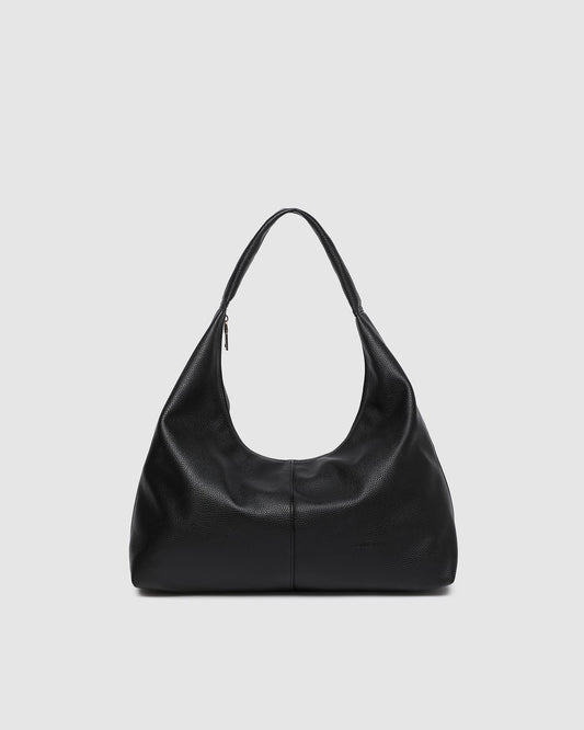 Valentina Slouch Shoulder Bag - Black